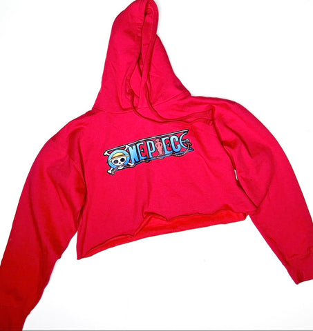 "ONEPiECE" HOODiE CROP TOP